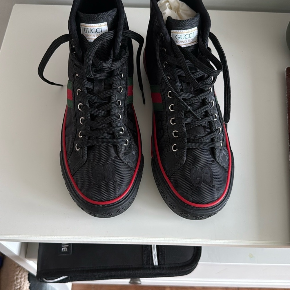 Gucci Men's Black High-Top Sneakers - Picture 3 of 7